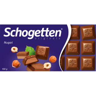 Schogetten Tafelschokolade Nugat - 1 x 100 g Schachtel