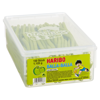 Haribo Balla Stixx Apfel 150 Stück - 1,125 kg Dose