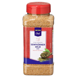 Metro Chef Senfkörner Gelb ganz - 1 x 710 g Dose