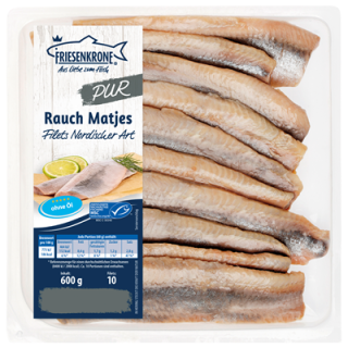 Friesenkrone MSC Matjes pur rauchgewürzt - 600 g Schale