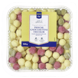 METRO Chef Gnocchettini Tricolori - 1 x 500 g Schale