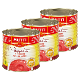 Mutti Passata Tomatenpüree - 3 x 2,50 kg Dosen