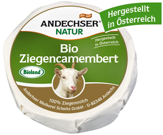 Andechser BIO Ziegencamembert Natur - 100 g Faltschachtel