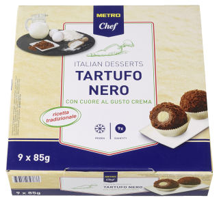 METRO Chef Tartufo Nero tiefgefroren verzehrfertig 9 Stück à 85 g - 765 g Box