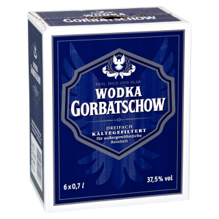 Gorbatschow Wodka 37,5 % Vol. - 6 x 0,70 l Flaschen
