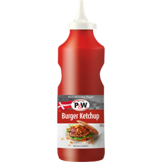 P & W Burger Ketchup - 1 x 900 g Flasche