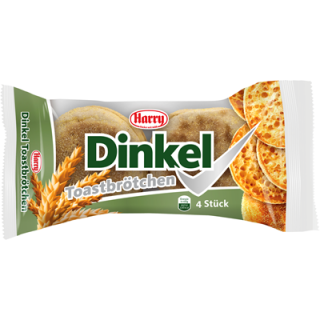 Harry Dinkeltoastbrötchen 4 Stück à 225 g - 1 x 900 g Beutel