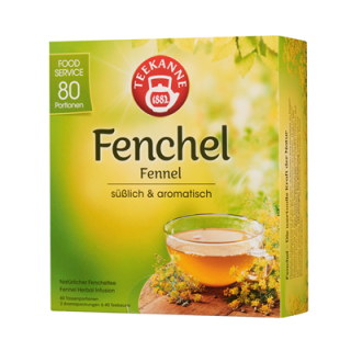 Teekanne Gastro Fenchel aromatisch & mild 80 Teebeutel - 200 g Faltschachtel