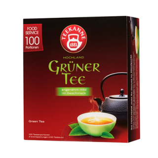 Teekanne Hochland Kräutertee Grüner Tee 100er Teebeutel - 1 x 150 g Packung