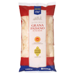 METRO Chef Grana Padano Flakes 9 mm 32 % Fett - 1 kg Packung
