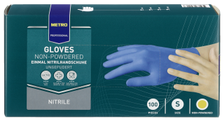 METRO Professional Nitril Handschuhe S Puderfrei 100 Stück