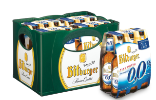 Bitburger 0,0 % alkoholfrei 24 x 0,33 l Flaschen