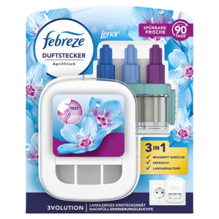 Febreze Stecker 3 Volution StarterKit Lenor Aprilfrisch