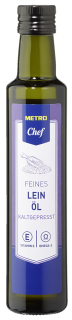 METRO Chef Leinöl kaltgepresst - 250 g Flasche