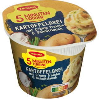 Maggi 5 Minuten Terrine Kartoffelbrei Creme Fraiche - 53 g Becher
