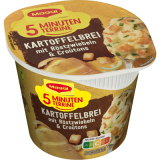 Maggi 5 Minuten Terrine Kartoffelbrei Röstzwiebel -...