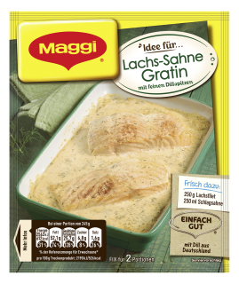 Maggi Fix Lachs Sahne Gratin