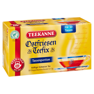 Teekanne Ostfriesen Teefix Schwarzer Tee Teebeutel - 1 x 75 g Packung
