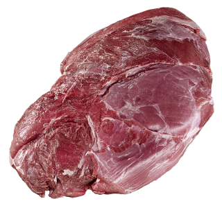 Europäische Hirschkalbskeule tiefgefroren, ohne Knochen, Gastro-Zuschnitt, vak.-verpackt - ca. 3,5 - 5 kg Stücke je kg