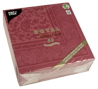 Papstar Servietten Bordeaux Ornaments 40  x  40 cm...