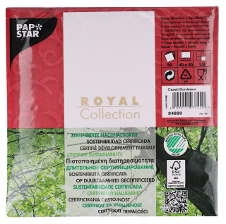 Papstar Servietten 40  x  40 cm 1/4Falz 54 g / m²