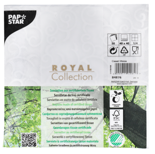 Papstar Servietten 40  x  40 cm 1/4Falz 54 g / m²