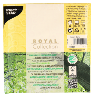 Papstar Servietten 40  x  40 cm 1/4Falz 54 g / m²
