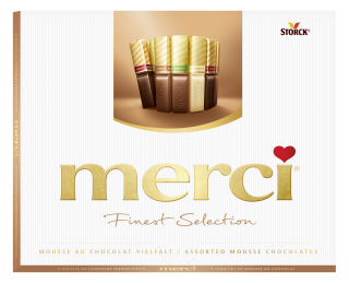 Merci Mousse au Chocolat Vielfalt Finest Selection Mousse au Chocolate - 210 g Packung