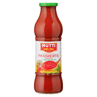 Mutti passierte Tomaten mit Basilikum - 700 g Flasche