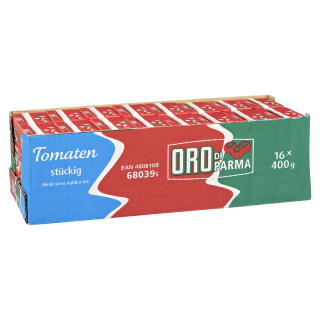 Oro Di Parma Stückige Tomaten - 16 x 400 g Packungen