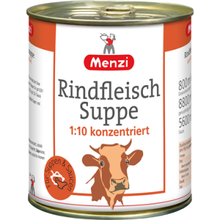 Menzi Konzentrierte Rindfleischsuppe Verhältnis 1:10...
