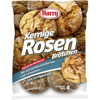 Harry Rosenbrötchen kernig zum Fertigbacken 6 Stück - 510 g Beutel