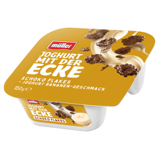 Müller / Joghurt Knusper Ecke -Bananen Schoko Flakes- 150g