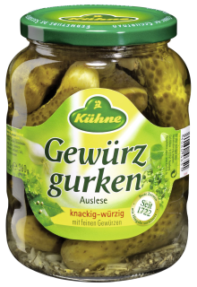 Kühne Gewürzgurken-Auslese - 670 g Glas