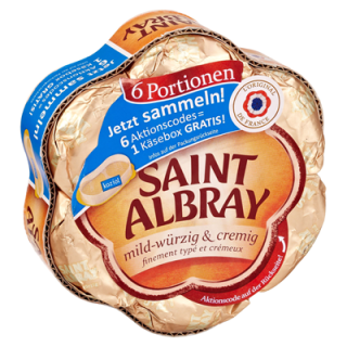 St. Albray Weichkäse Rotschimmelkäse, 60 % Fett, 6er  / 180g