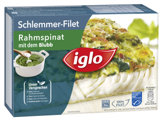 Iglo Schlemmerfilet Rahmspinat tiefgefroren - 380 g