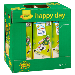 Happy Day Cocos Ananas 99,5 % Fruchtgehalt - 6 x 1,00 l Packungen