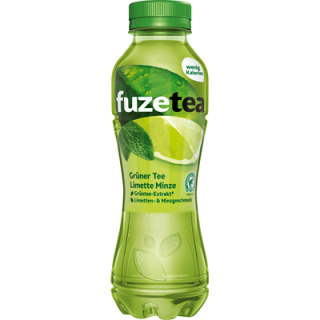 Fuze Tea Teegetränk Limette Minze - 0,40 l Flasche