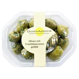 Gustamore gefüllte Oliven mit Mandel 8 x 160 g Packungen