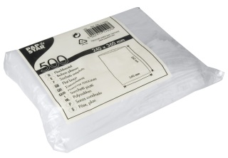 Papstar Flachbeutel Transparent Low Density Polyethylen...