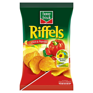 Funny Frisch Riffels Chili & Paprika - 150 g Beutel
