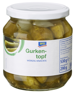 Aro Gurkentopf 580 ml Glas