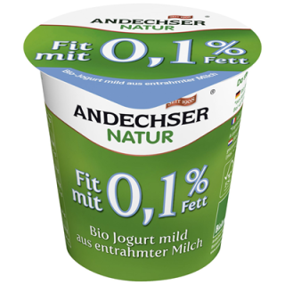 Andechser Bio Joghurt mild fit 0,1 % Fett 150 g Becher