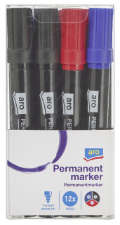 aro Permanentmarker - 12 Stück