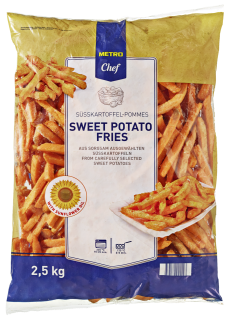METRO Chef Sweet Potato Fries tiefgefroren - 2,50 kg Beutel