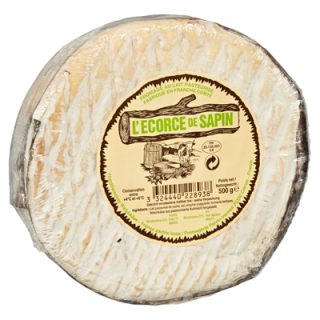 LEcorce de Sapin Camembert französischer Weichkäse 55 % Fett 500 g Packung