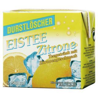Durstlöscher Eistee Zitrone - 12 x 0,50 l Packungen
