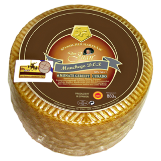 Don Juan Manchego 6 Monate 50 % Fett - 1 x 880 g Packung