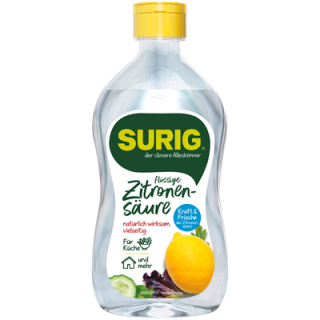 Surig Flüssige Zitronensäure - 390 ml Flasche