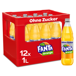 Fanta Zero - 12 x 1,00 l Flaschen